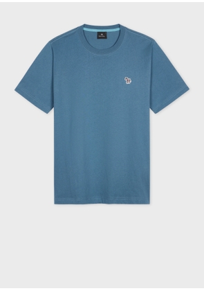 PS Paul Smith Slate Blue Organic Cotton Zebra Logo T-Shirt