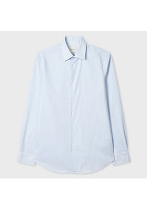 Paul Smith Tailored-Fit Light Blue Dot Easy Care Shirt Multicolour