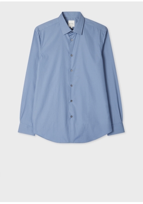 Paul Smith Tailored-Fit Blue Cotton Poplin Shirt