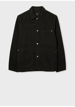 PS Paul Smith Regular-Fit Dark Green Organic Cotton Work Jacket
