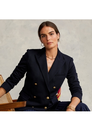 Knit Double-Breasted Blazer