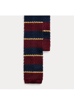 Striped Knit Silk Tie