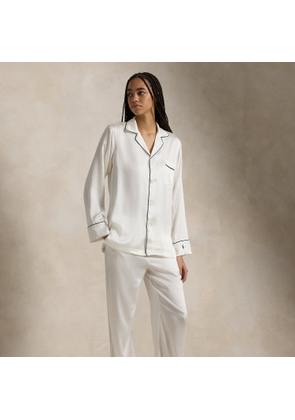 Stretch Silk Long-Sleeve Pyjama Set