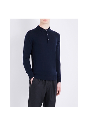 Mens John Smedley Belper Knitted Polo Jumper