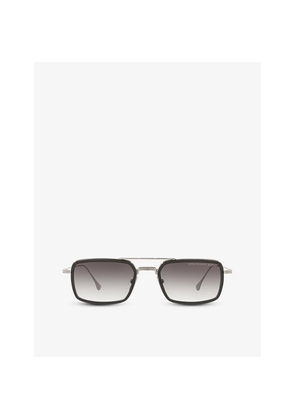 Womens Dita Dts134-53-01-Z Flight.008 Rectangular Acetate and Titanium Aviator Sunglasses