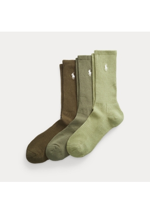 Cotton-Blend Crew Sock 3-Pack