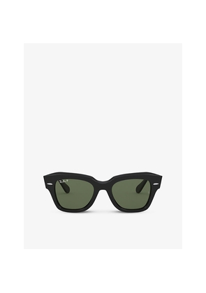 Ray-Ban Rb2186 Rectangular-Frame Sunglasses