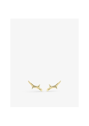 Womens Shaun Leane Rose Thorn Gold-Tone Sterling Silver Vermeil Climbers