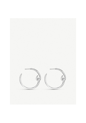 Womens Shaun Leane Hook Hoop Sterling Silver Earrings