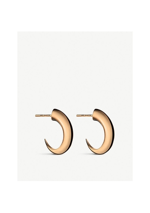 Womens Shaun Leane Cat Claw Medium Rose Gold-Plated Vermeil Silver Hoop Earrings