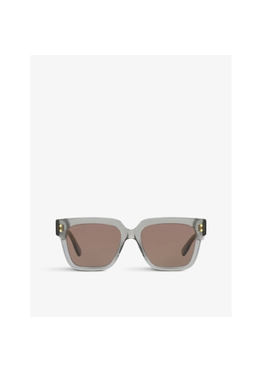 Womens Gucci Gg1084S Square-Frame Acetate Sunglasses