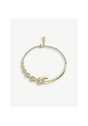Womens Shaun Leane Hook Chain Yellow Gold-Plated Vermeil Silver Bracelet