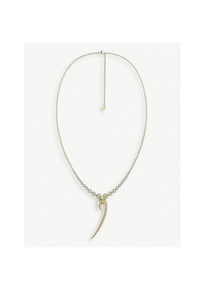 Womens Shaun Leane Drop Hook Yellow Gold-Plated Vermeil Sterling Silver Necklace