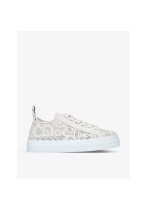 Womens Chloe Lauren Brand-Motif Lace Trainers