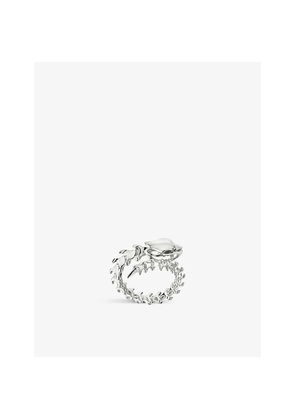 Womens Shaun Leane Serpent Trace Sterling Silver Wrap Ring