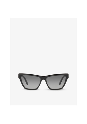 Womens Saint Laurent Sl M103 Rectangular Cat-Eye Acetate Sunglasses