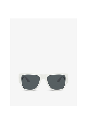 Womens Versace Ve4403 57 Round-Frame Acetate Sunglasses