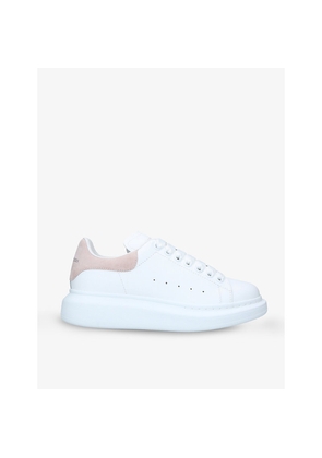 Womens Mcqueen Women's Runway Leather and Suede Platform Trainers