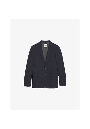 Mens Sandro Slim-Fit Wool-Blend Blazer