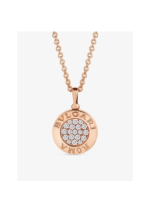 Bvlgari Bvlgari 18ct Rose-Gold, Onyx and 0.34ct Pavé Diamond Dual Necklace