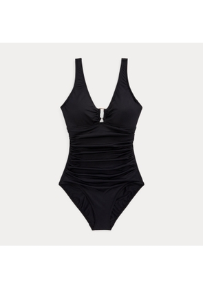 Shirred Ring-Front One-Piece