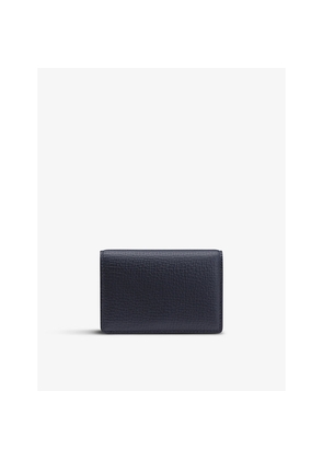 Womens Smythson Ludlow Snap-Closure Leather Card Case