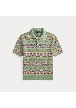 Fair Isle Polo-Collar Jumper