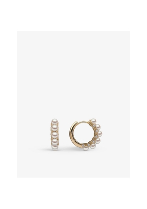 Yoko London Eclipse 18ct Yellow-Gold, 0.225ct Brilliant-Cut Diamond and Akoya Pearl Earrings