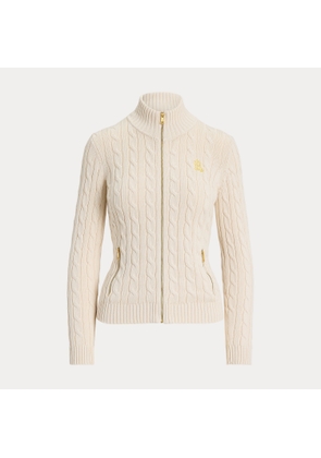 Cable-Knit Full-Zip Jumper