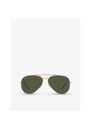 Womens Ray-Ban Rb3625 Aviator-Frame Metal Sunglasses