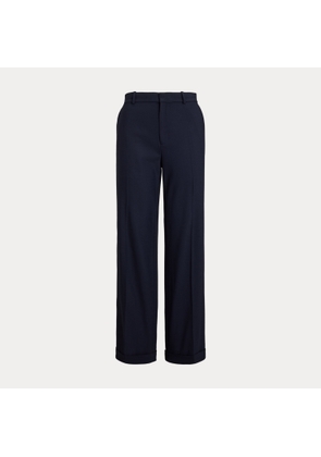 Stretch-Wool Relaxed Straight Trouser