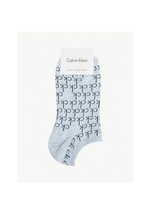 Womens Calvin Klein Callie Logo Socks Pack Of Two
