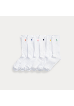 Cotton-Blend Crew Sock 6-Pack