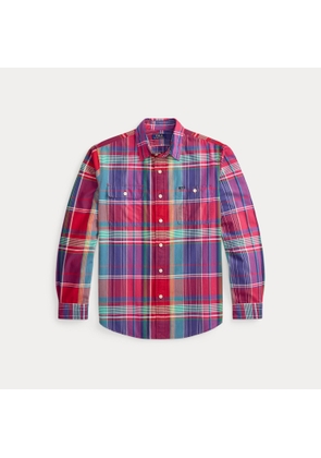 Classic Fit Plaid Oxford Workshirt