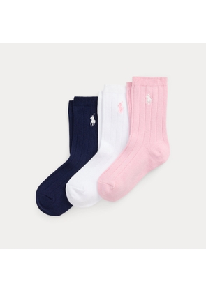 Rib-knit Crew Sock 3-Pack