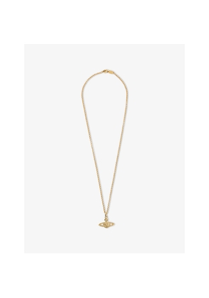 Vivienne Westwood Bas Relief Orb Mini Gold-Tone Brass Necklace