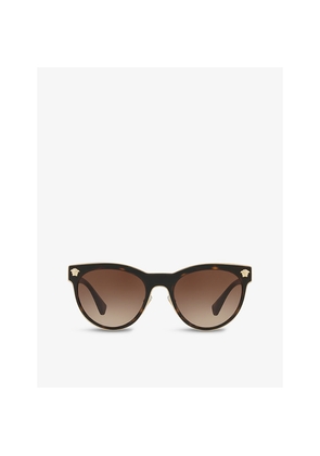 Womens Versace Ve2198 Phantos-Frame Metal Sunglasses