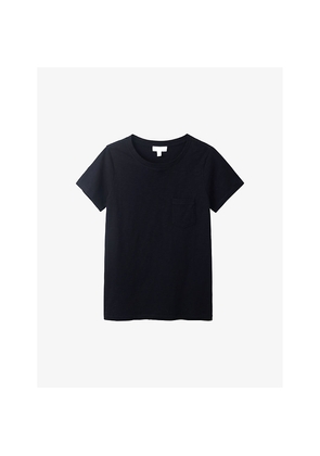 Womens The White Company Round-Neck Organic-Cotton T-Shirt