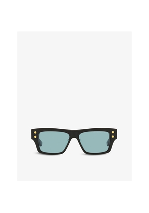 Womens Dita Dts407 Grandmaster-Seven Rectangular-Frame Acetate Sunglasses