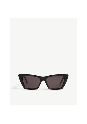 Womens Saint Laurent Mica Cat-Eye Frame Acetate Sunglasses