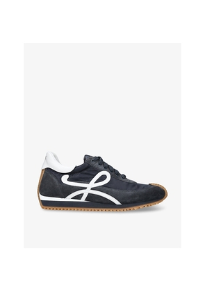 Mens Loewe Flow Runner Monogram Leather and Shell Trainers