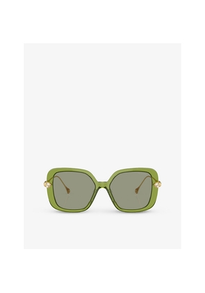 Womens Swarovski Sk6011 Square-Frame Acetate Sunglasses