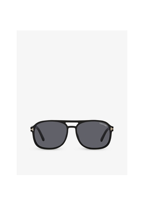 Mens Tom Ford Tr001630 Rosco Square-Frame Cr39 Sunglasses