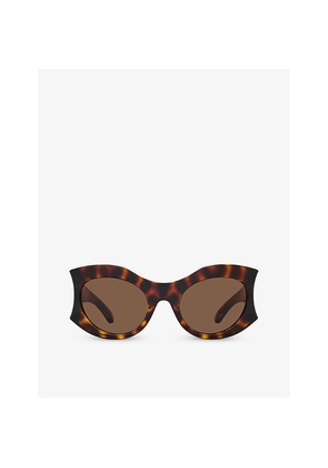 Womens Balenciaga Bb0256S Cat-Eye Tortoiseshell Acetate Sunglasses