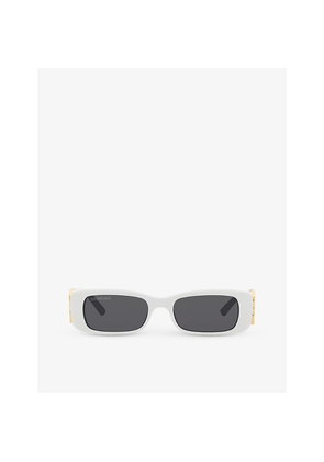 Balenciaga Bb0096S Rectangular-Frame Acetate Sunglasses