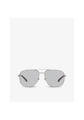 Womens Gucci Gc001969 Gg1223S Pilot-Frame Metal Sunglasses