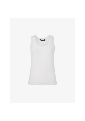 Womens Whistles Scoop-Neck Ribbed Stretch Better-Cotton Vest Top