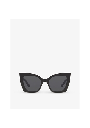 Womens Saint Laurent Ys000413 Mica Cat-Eye Acetate Sunglasses