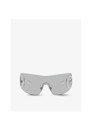 Womens Dolce & Gabbana Dg2298B Oval-Frame Acetate Sunglasses