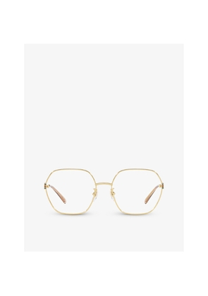 Womens Gucci Gg1285O Square-Frame Metal Optical Glasses